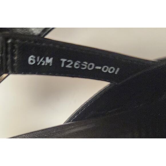 Trotters Women's Vintage Black Leather Slingback Flat Sandal Shoes Size 6.5M - Picture 6 of 9